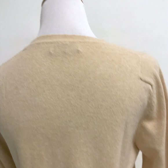 Clements Ribiero 100% cashmere Scotland crew neck butterfly sweater L